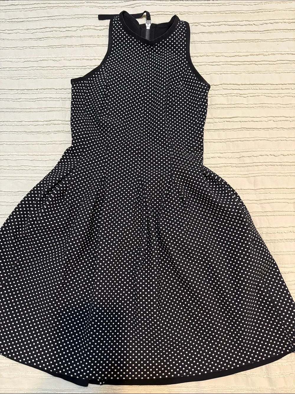 Lululemon black and white polka dot dress, size 4.
